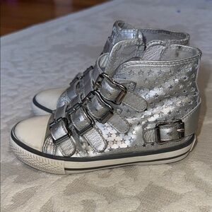 Silver Star Kids High-Top Sneakers